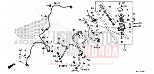 VORDERRADBREMSE (CBR650FA) (2) CBR650FAH de 2017